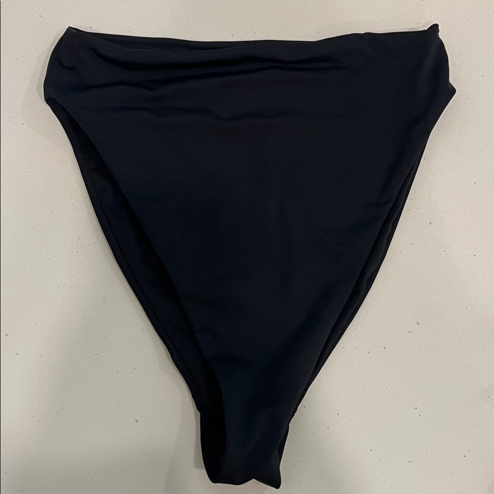 Asos Black High waisted bikini bottoms